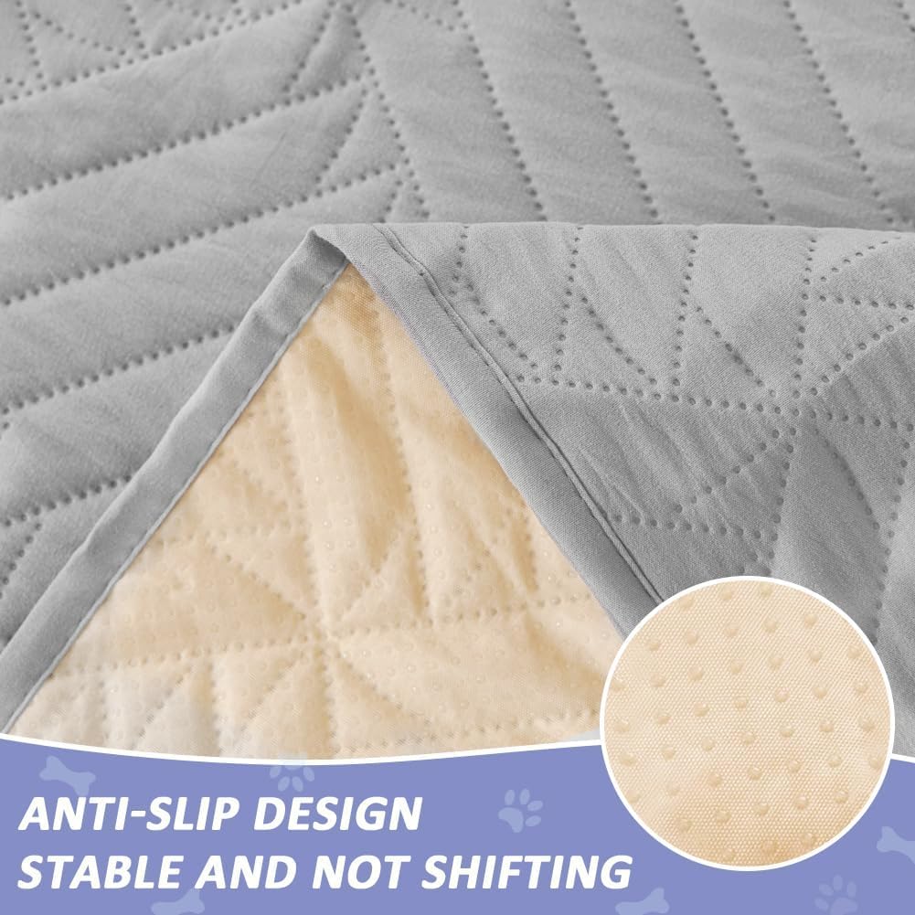 Detalle de DUJUIKE washable incontinence bed sheets (reusable waterproof mattress protector) for adults, kids and pets