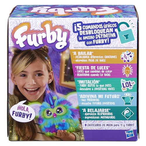 Detalle de Furby Galaxy de Furby (peluche interactivo que brilla en la oscuridad) – versión en español