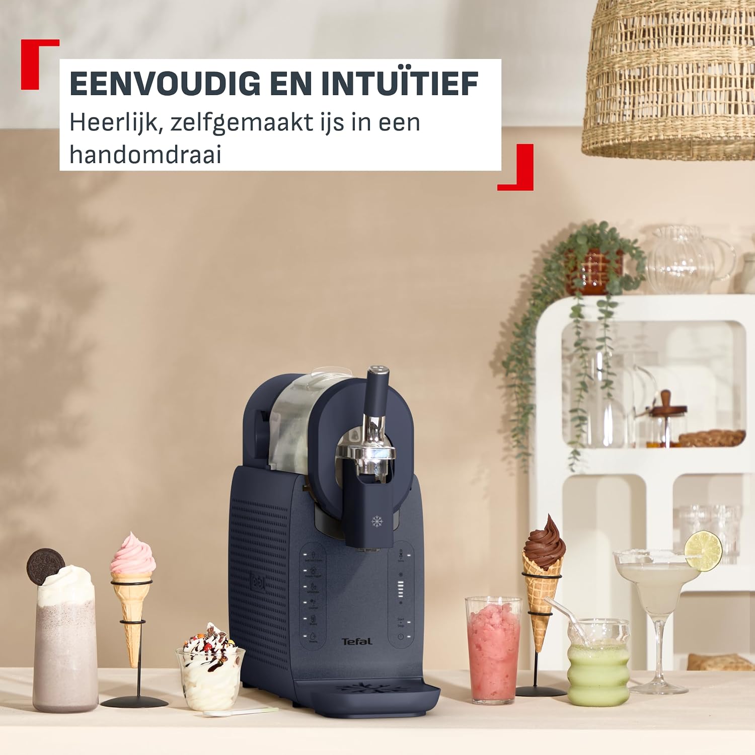 Thumbnail 6 de Tefal Freezi IG8024E0 ijs- en slushmachine met 5 programma’s en XL-koelcilinder
