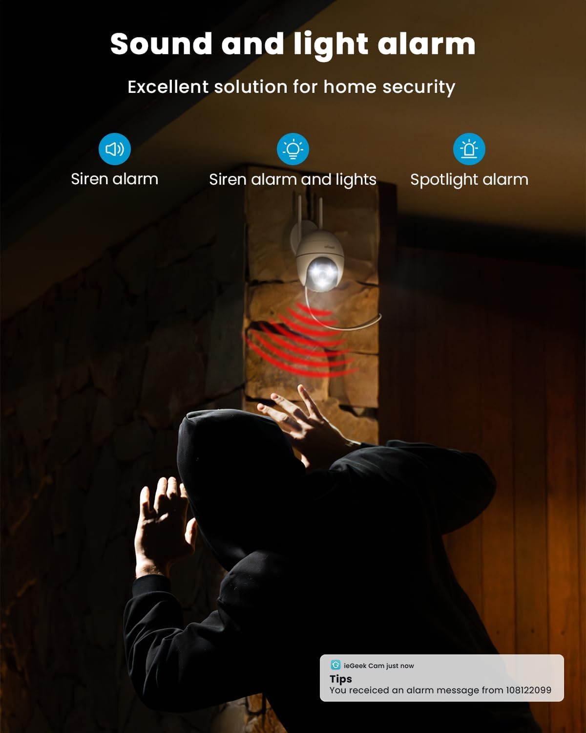 Thumbnail 4 de ieGeek 2K 3MP PTZ Outdoor Security Camera
