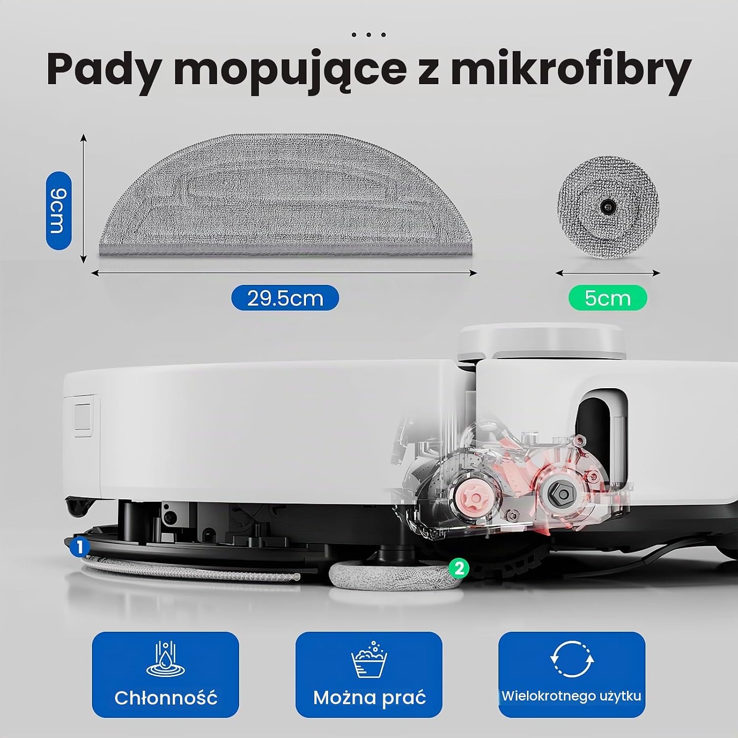 Thumbnail 4 de Alloytool S8 Max Ultra Cleaning Cloths – ściereczki do Roborock S8 MaxV Ultra, VibraRise 3.0