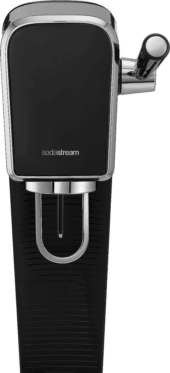 Detalle de SodaStream Art: gasatore d’acqua frizzante con due bottiglie incluse (1 L + 0,5 L) – design rétro e praticità