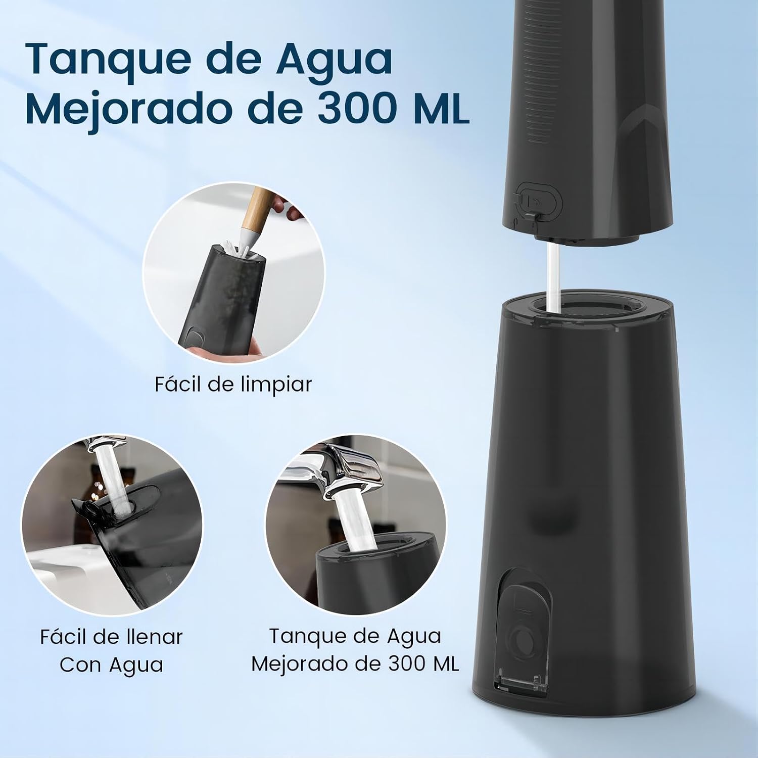 Thumbnail 6 de Irrigador Bucal Portátil Vimmk: 8 boquillas, 5 modos y IPX7 para casa y viaje