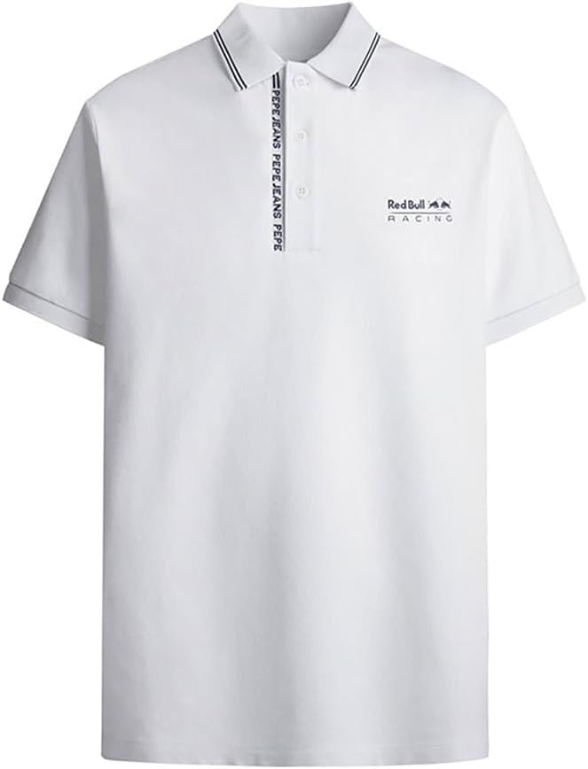Detalle de Polo Red Bull Racing x Pepe Jeans RBR Tipped Logo – Homme