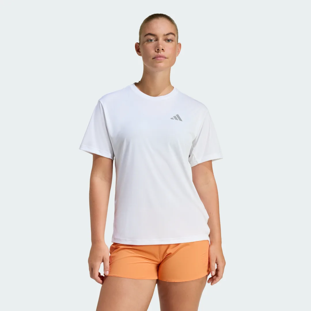 Detalle de Camiseta de running adi365 Essentials de Adidas – color blanco