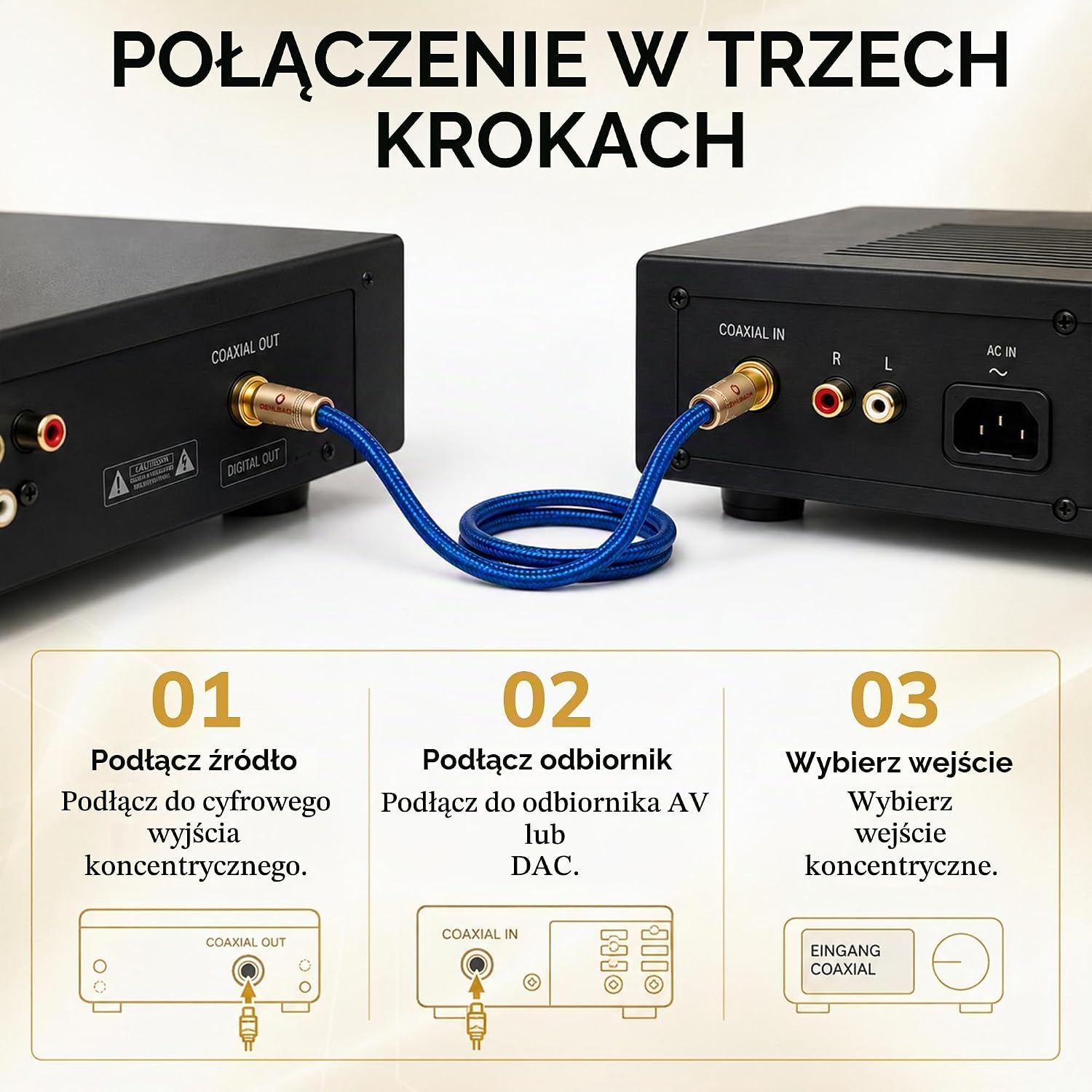 Thumbnail 6 de Oehlbach NF 113 DI 50 – cyfrowy kabel koncentryczny RCA 75 omów, 50 cm