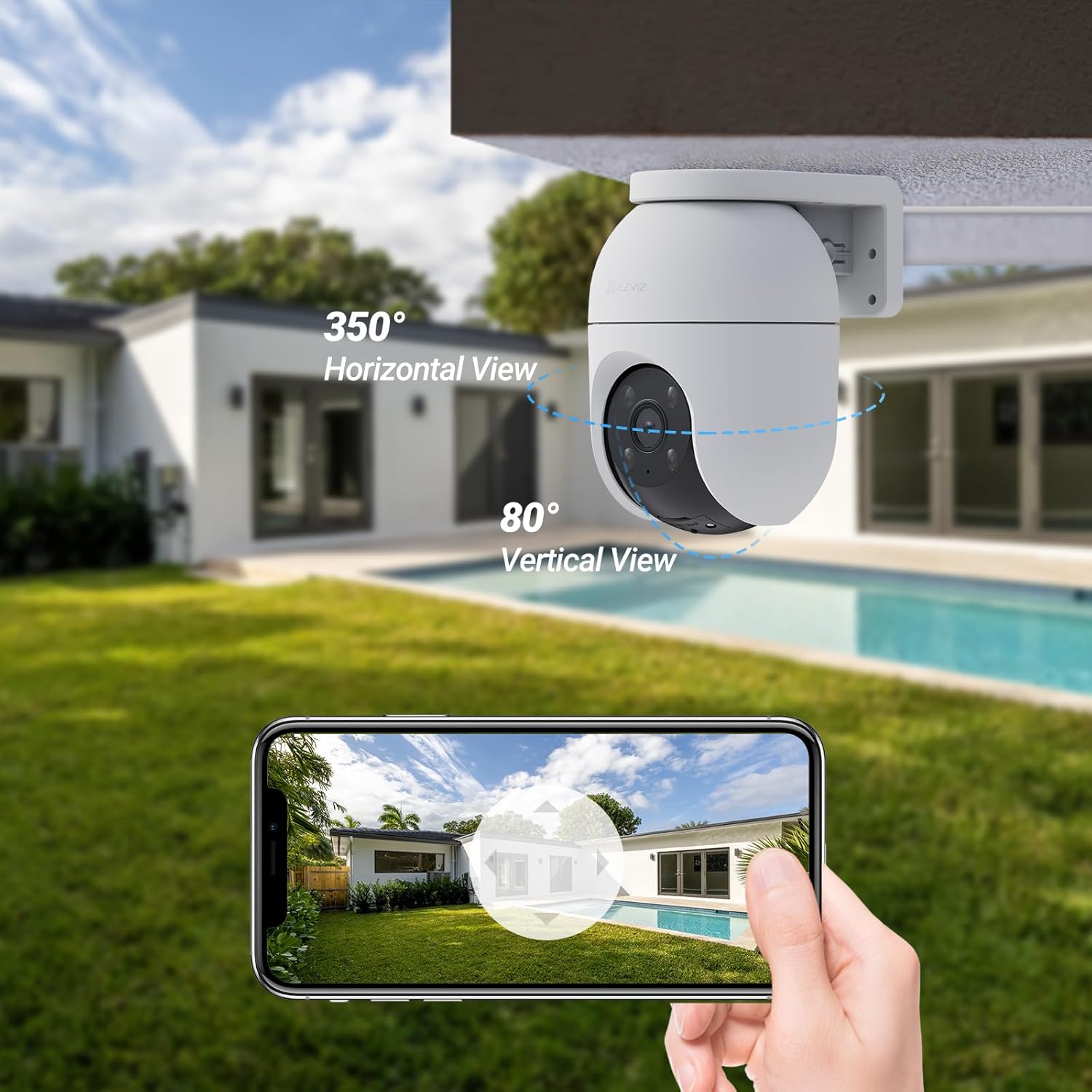 Thumbnail 2 de EZVIZ C8c 1080P 360° Outdoor Camera 2 Pack