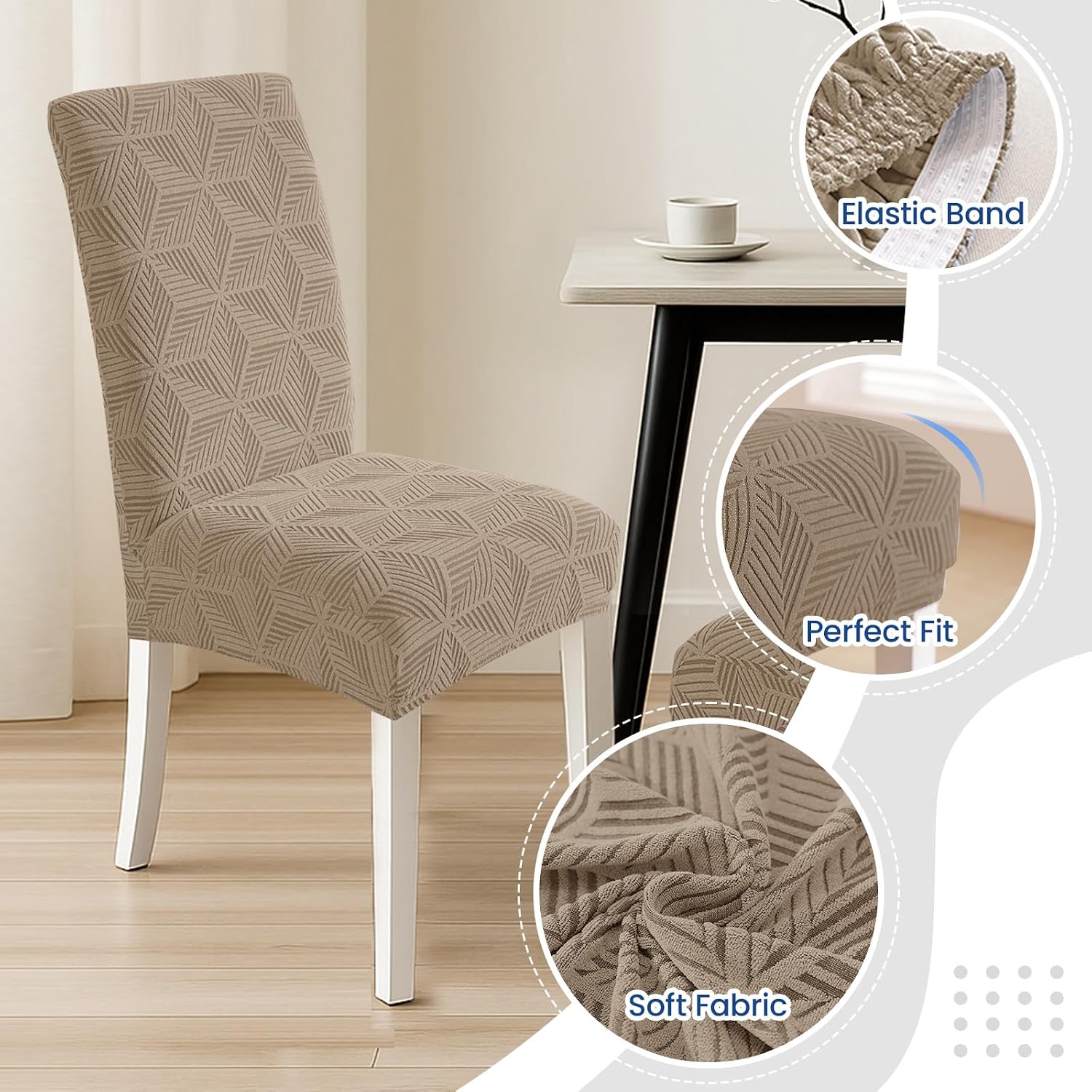 Detalle de Ystyle coprisedie elasticizzato 6 pezzi