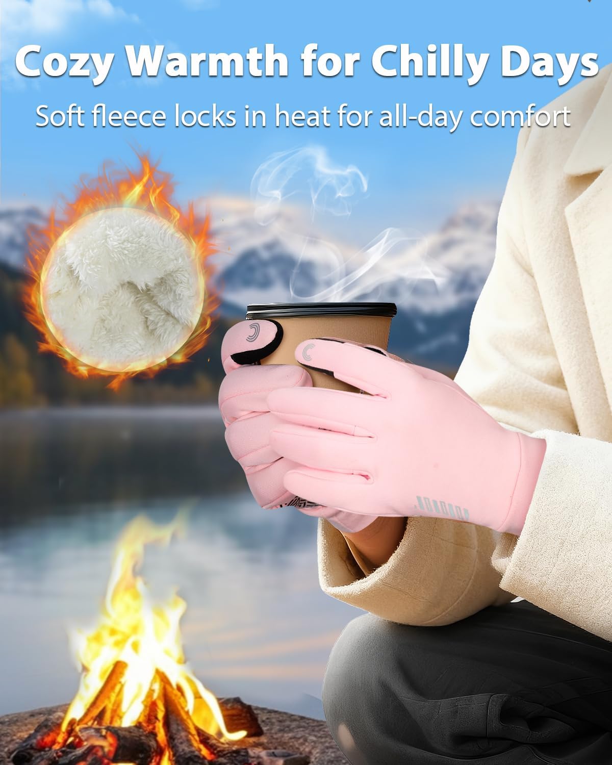 Thumbnail 1 de RIGWARL Winter Gloves with Fleece Lining