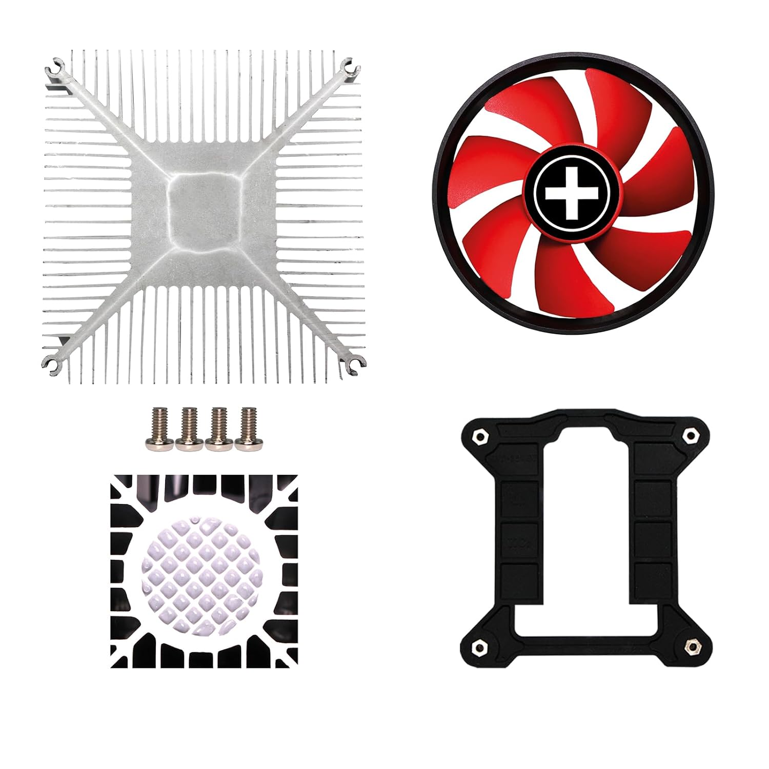 Detalle de Xilence I350PWM Intel-CPU-koeler, LGA 1700, 110 W TDP en 92mm-PWM-ventilator