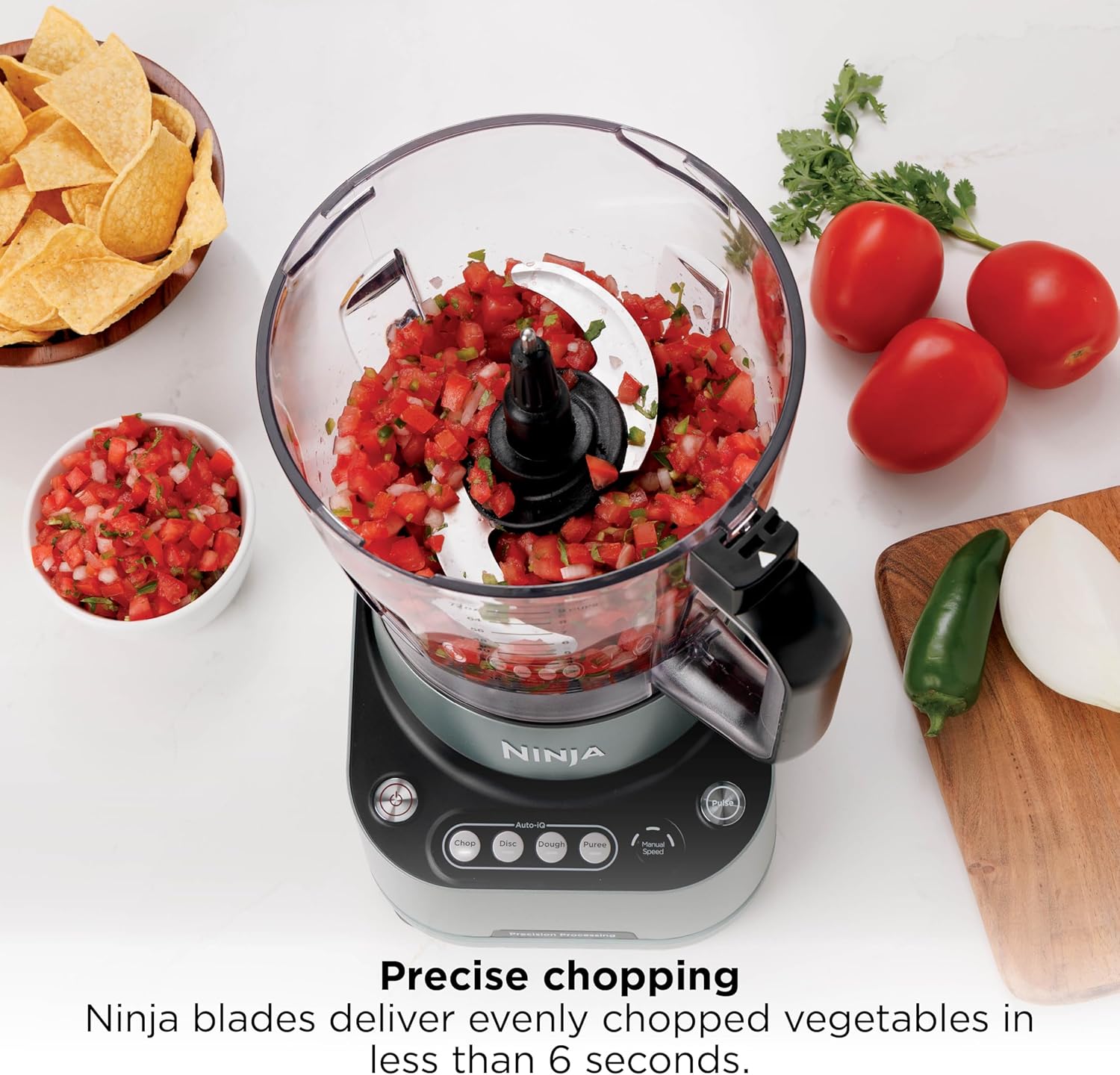 Thumbnail 4 de Ninja PrecisionPro 2.1L Food Processor BZ651UK with 4 Auto-iQ presets