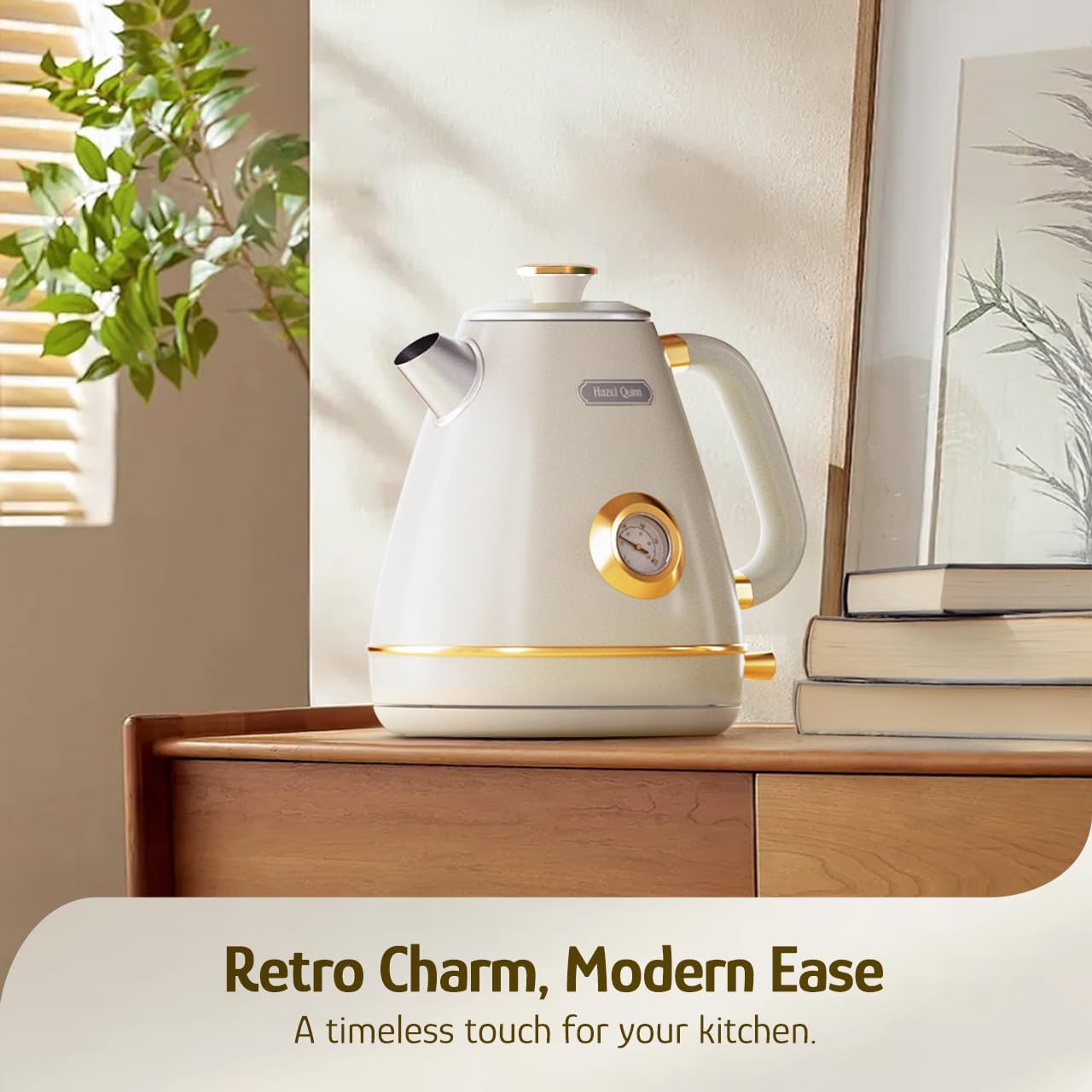 Thumbnail 1 de Hazel Quinn Retro Electric Kettle 1.7 L ⚗
