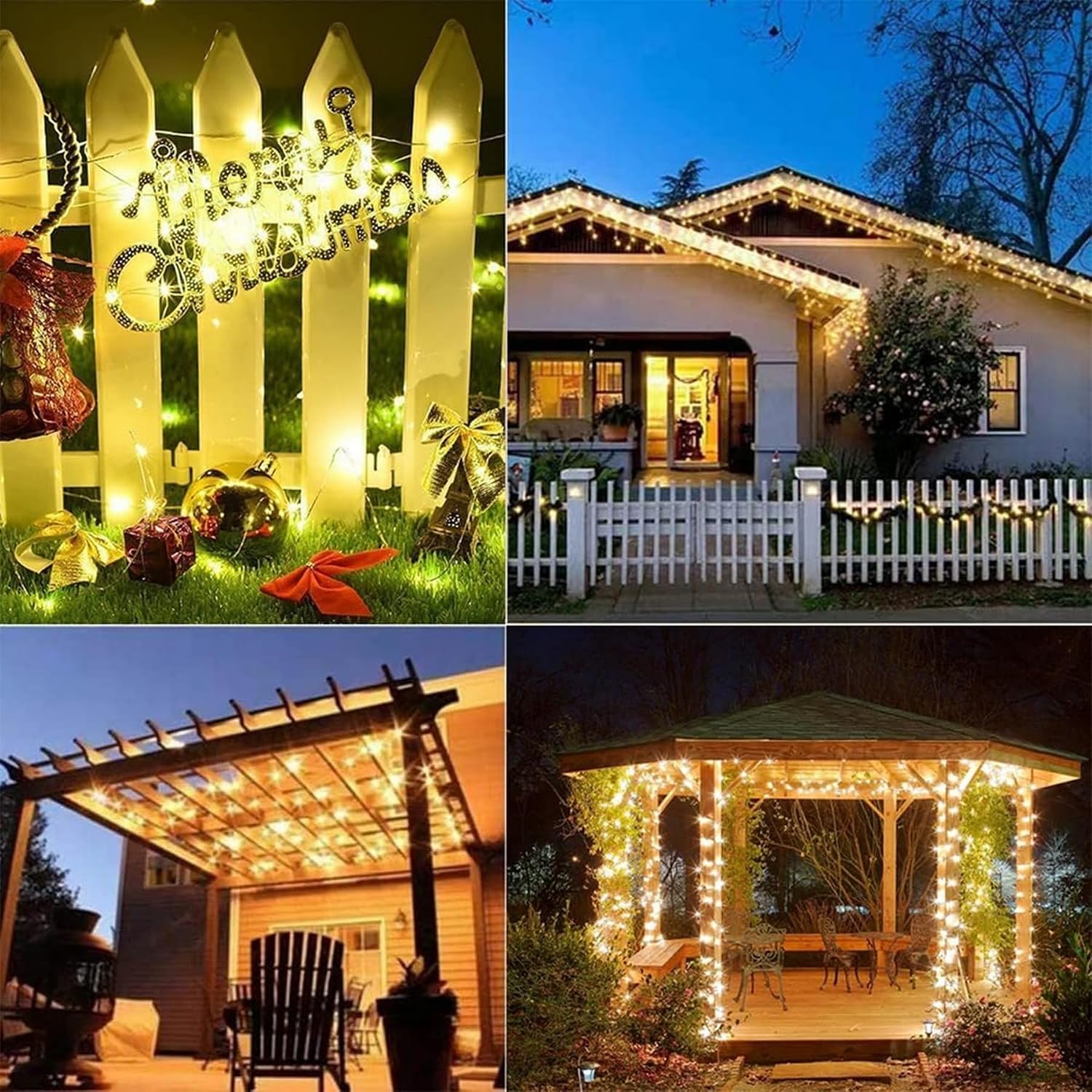 Thumbnail 5 de Lezonic Solar String Lights, 2-Pack: 240 LED, 80ft of Outdoor Ambience