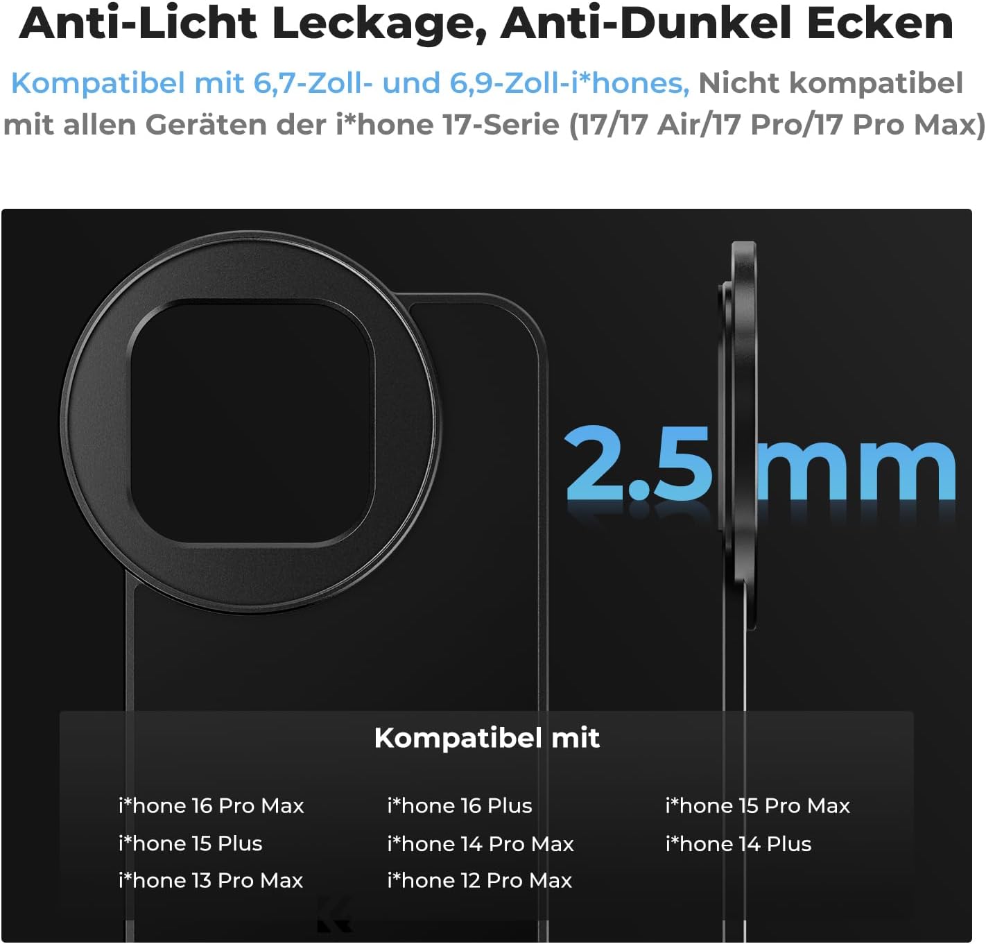 Thumbnail 2 de K&F CONCEPT Magnetischer Polfilter 67mm