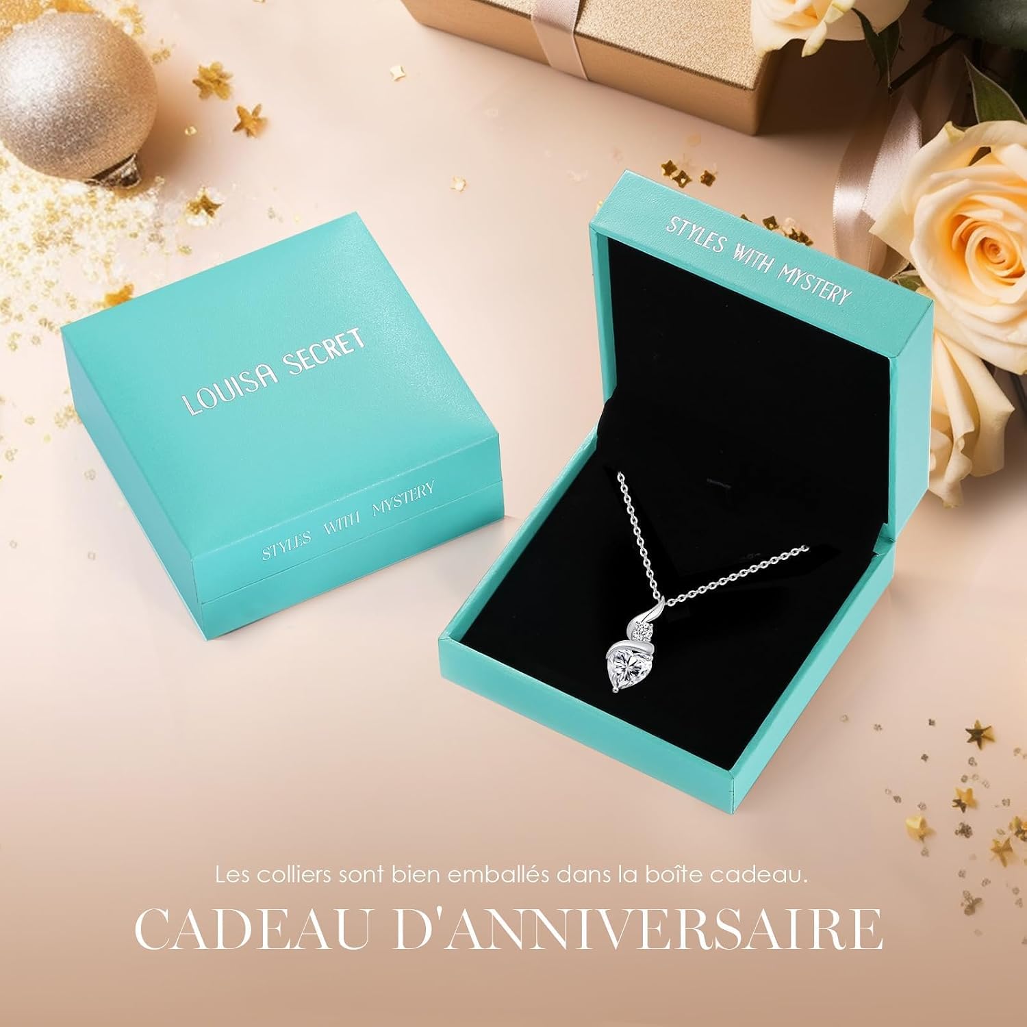 Thumbnail 5 de LOUISA SECRET Kette Infinity Herz 45+5 cm