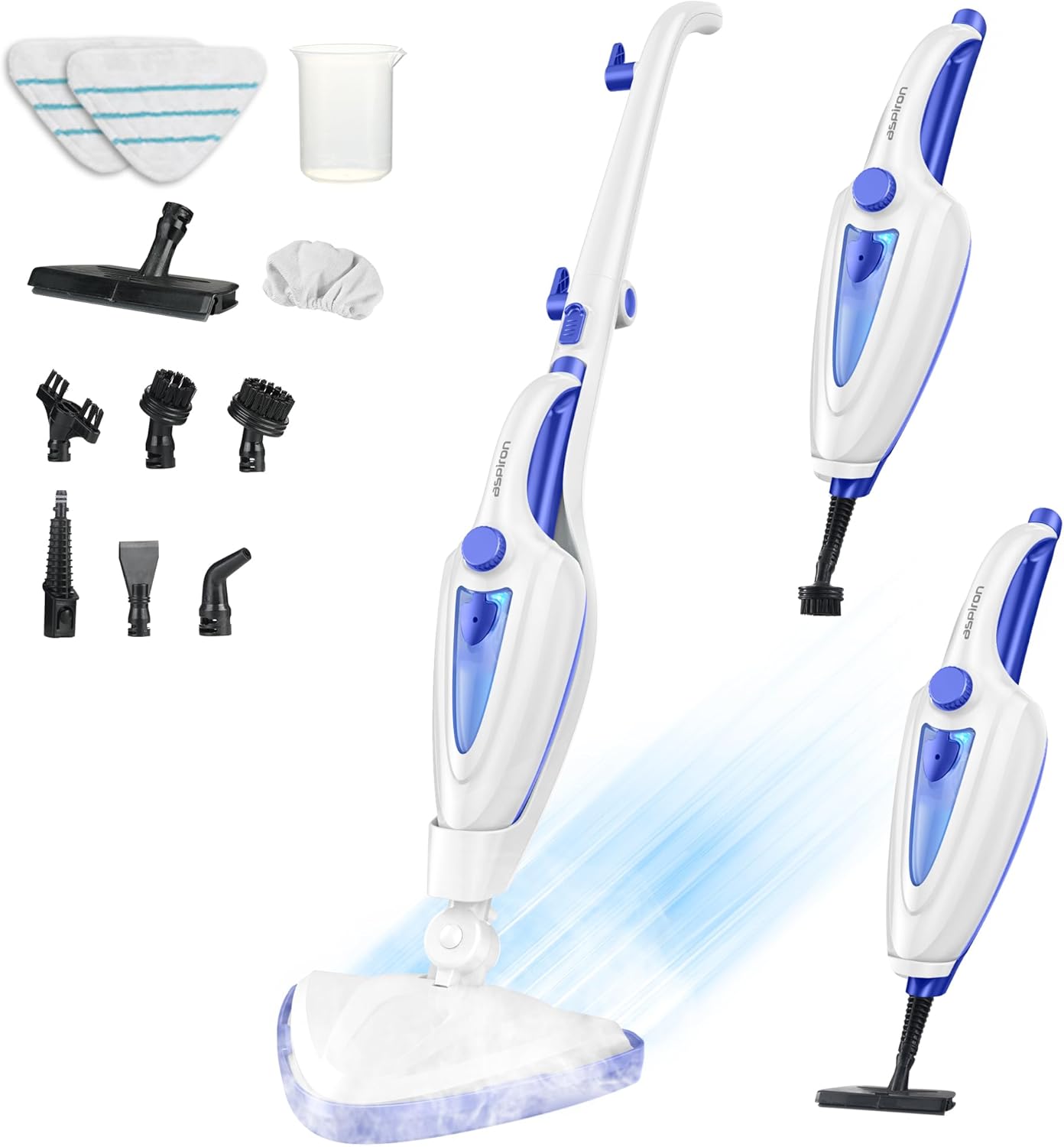 Detalle de Aspiron AS-CA039 12-in-1 Steam Mop, 1500W, 385 mL Tank