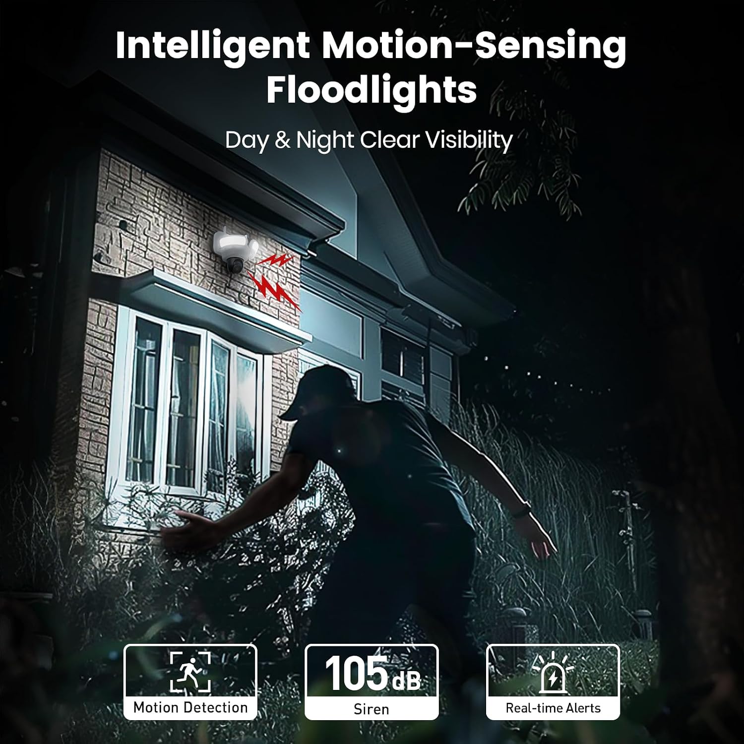 Thumbnail 4 de aosu Floodlight Camera Wired 3K UHD 2600-lumen Floodlight