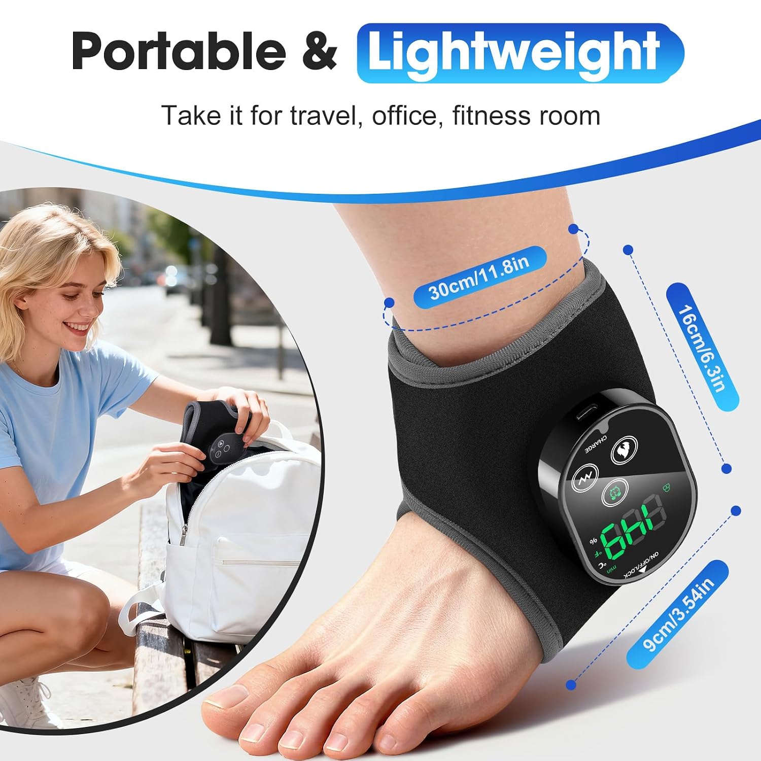 Thumbnail 4 de Cordless ankle massager with 3000mAh battery