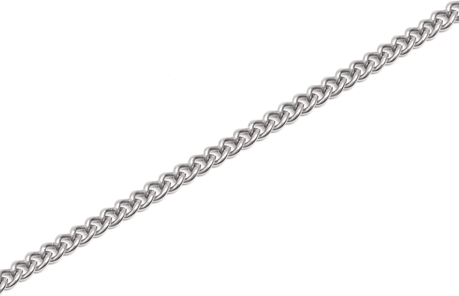 Detalle 1 de SINGULARU - Collier Chaîne Barbada en Acier inoxydable plaqué or 18K ou Acier, 40 cm + rallonge 5 cm
