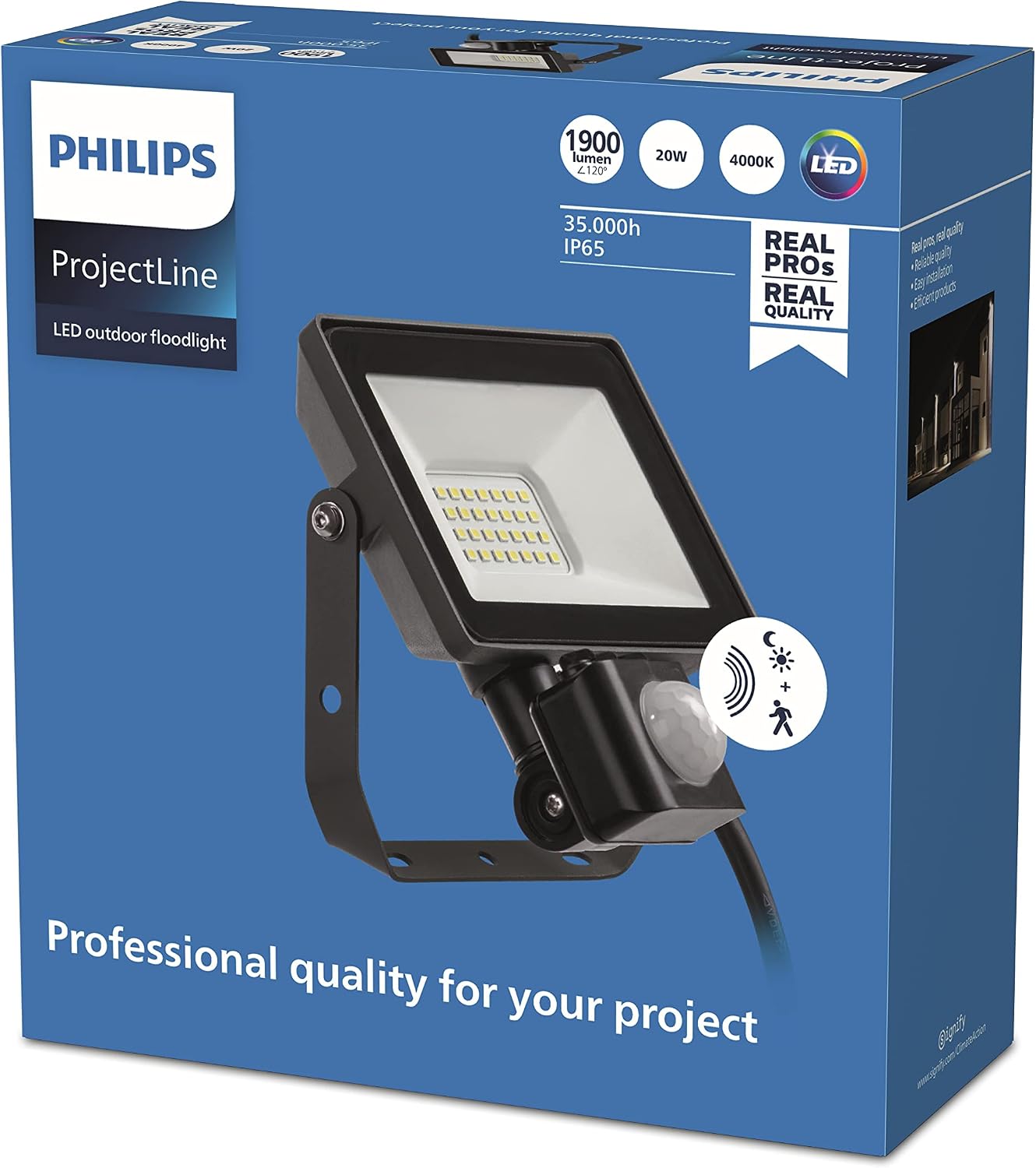 Detalle 2 de Philips Projectline LED Floodlight 20W with sensor