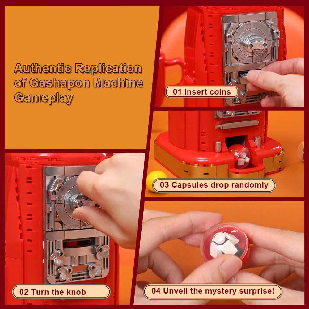 Detalle de PANTASY Gumball Machine Building Set with 12 Micro Sets