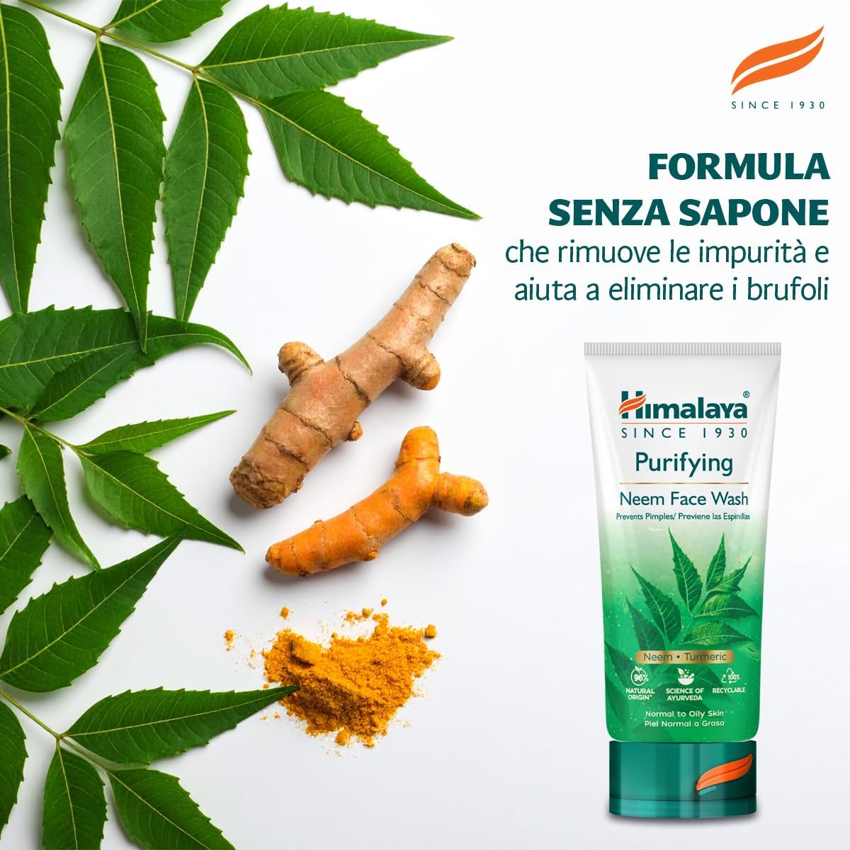 Detalle de HIMALAYA HERBALS Neem Gel Detergente Viso Purificante al Neem – 2 x 150 ml