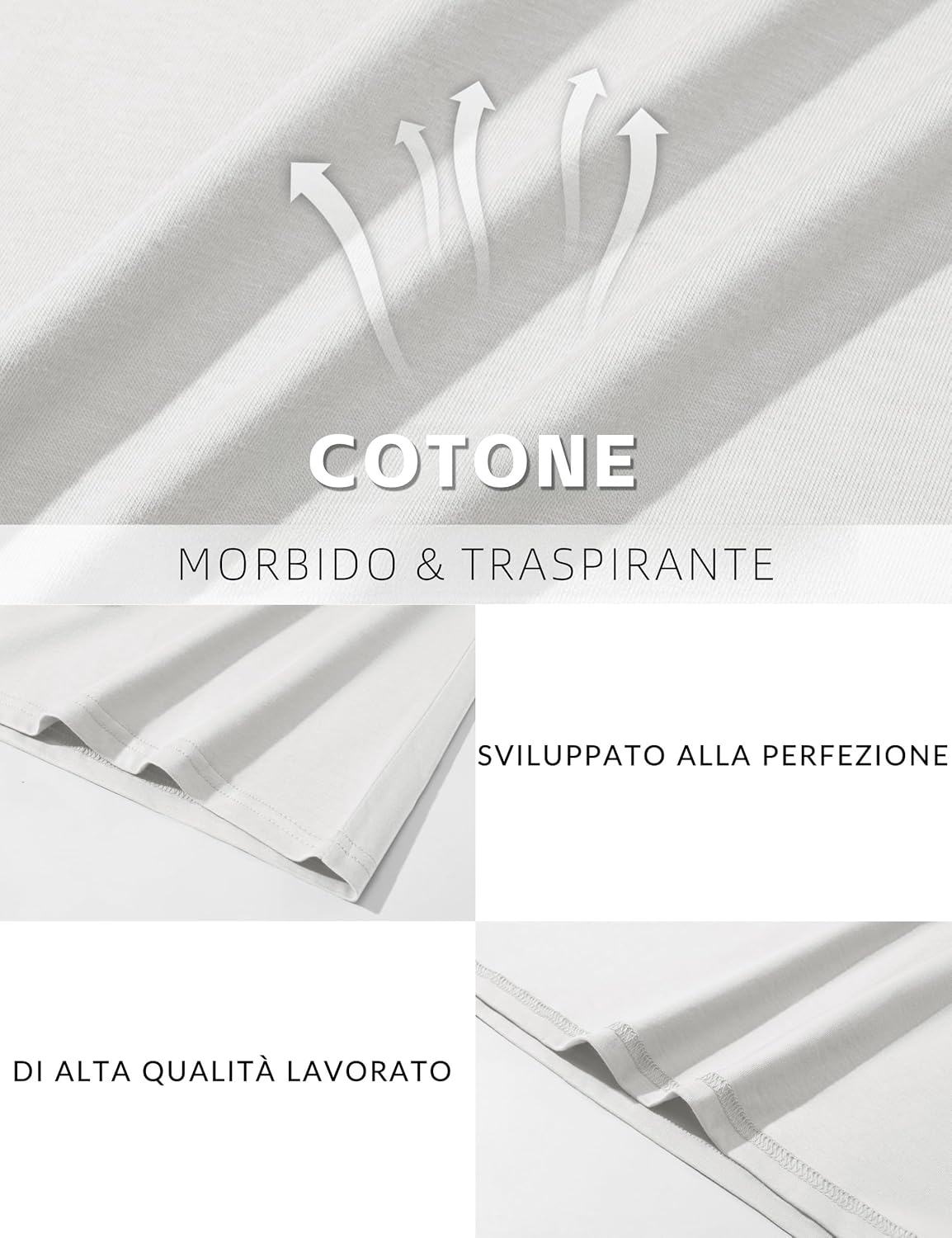 Thumbnail 4 de KEFITEVD Magliette Uomo Henley a Manica Lunga in Cotone - Basica e Comfort