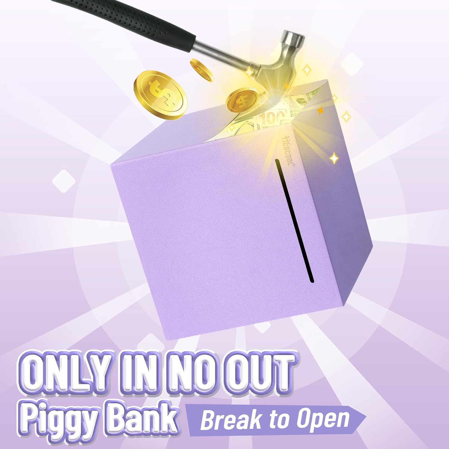 Thumbnail 4 de Hicocool Piggy Bank 4.72 in Palm Size 💰
