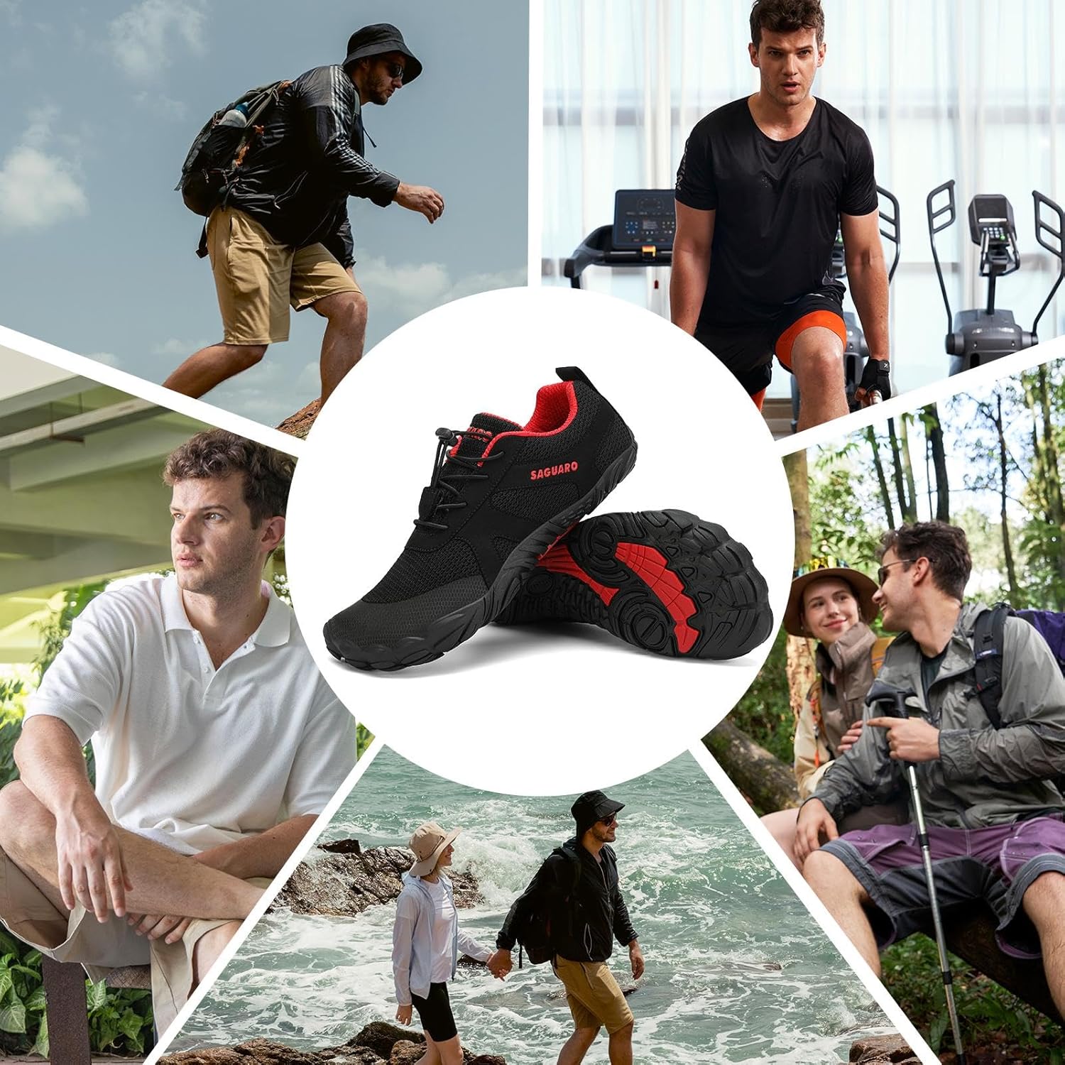 Thumbnail 1 de SAGUARO Chaussures Minimalistes Unisex – Fitness, Randonnée et Multi-activités, Indoor & Outdoor
