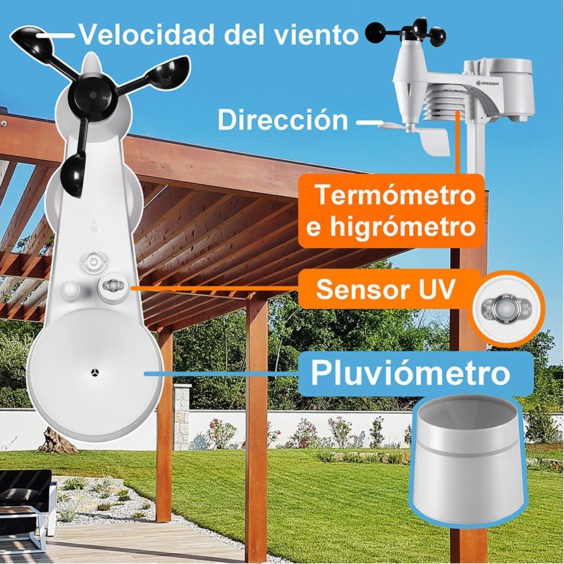 Thumbnail 3 de Bresser ClearView Estación meteorológica 7 en 1
