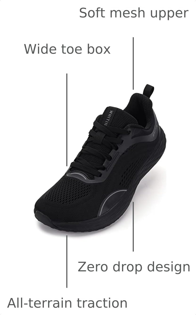 Detalle de WHITIN Men’s Zero Drop Running Shoes with Wide Toe Box