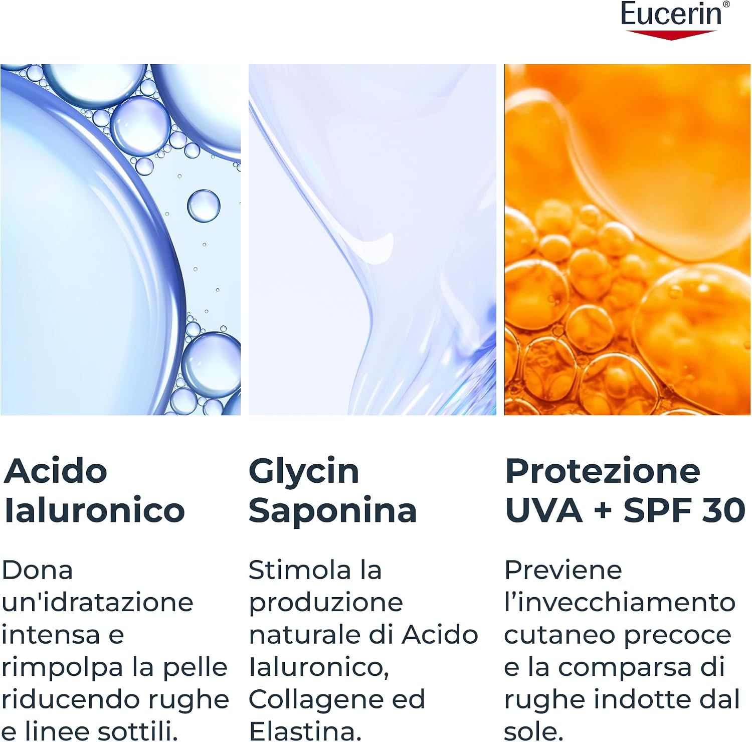 Detalle 2 de Eucerin Hyaluron-Filler Refill Crema Giorno SPF 30 da 50 ml con acido ialuronico