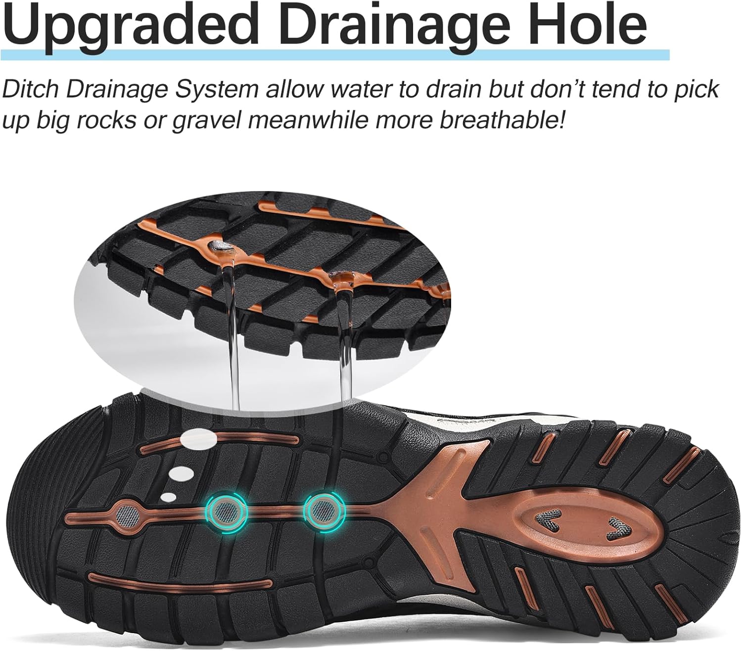 Detalle de TRAILBLITZ Men’s Quick-Drying Water Shoes for Hiking, Wading & Water Sports