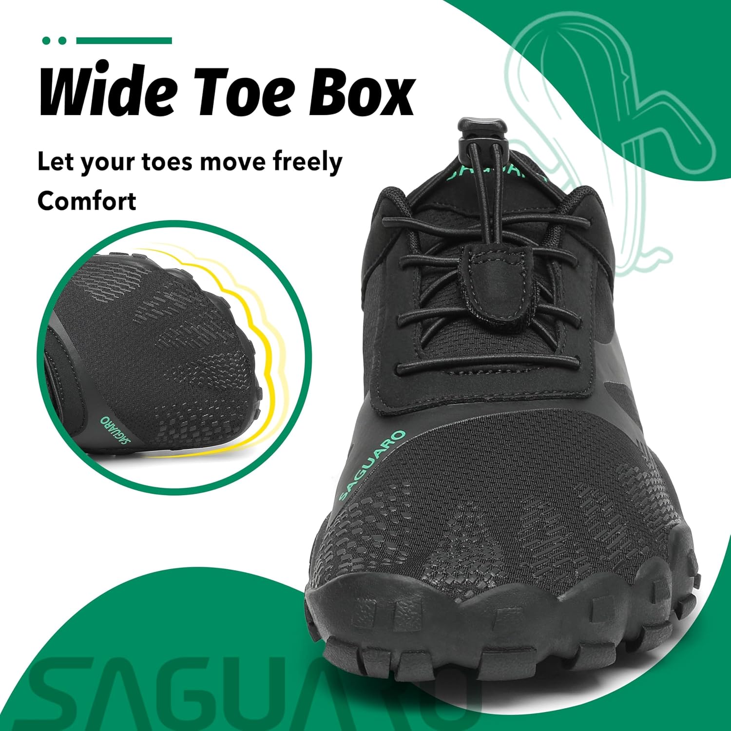 Detalle 2 de SAGUARO Unisex Barfußschuhe – Leicht, atmungsaktiv und rutschfest für Outdoor & Indoor