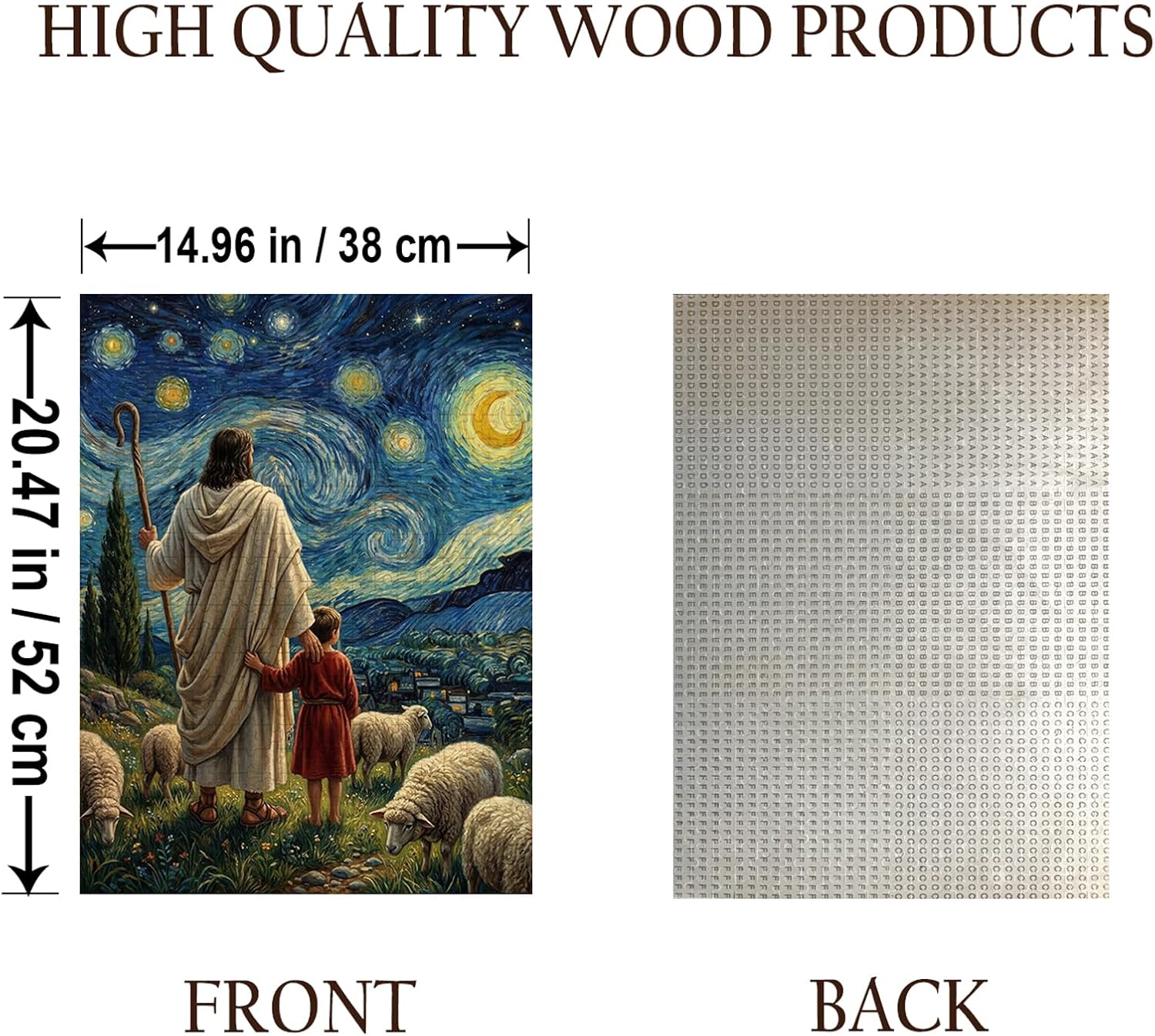 Thumbnail 1 de Christian wooden jigsaw puzzle, 500 pieces