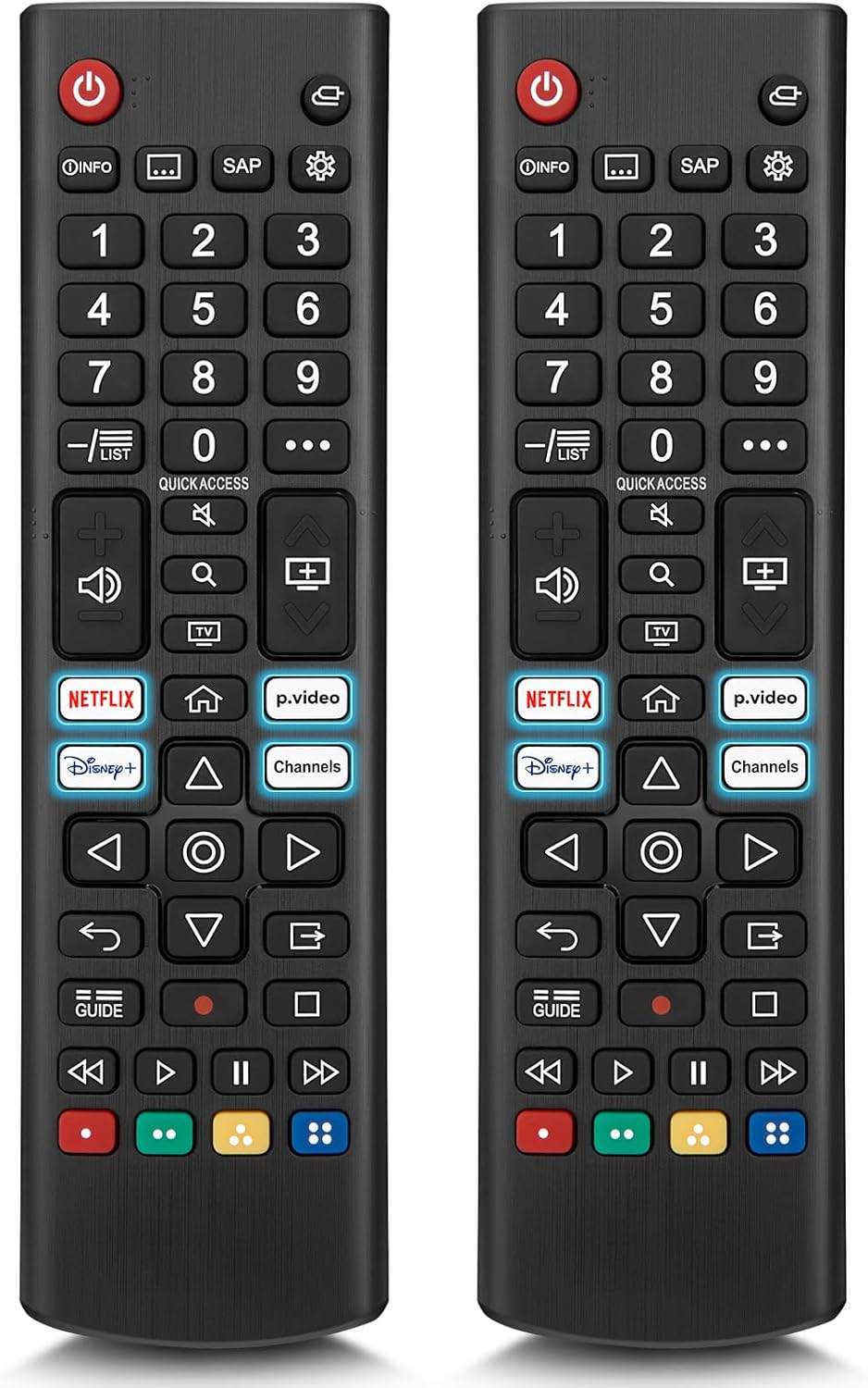 Detalle de Universal for LG Smart TV Remote Replacement Pack of 2