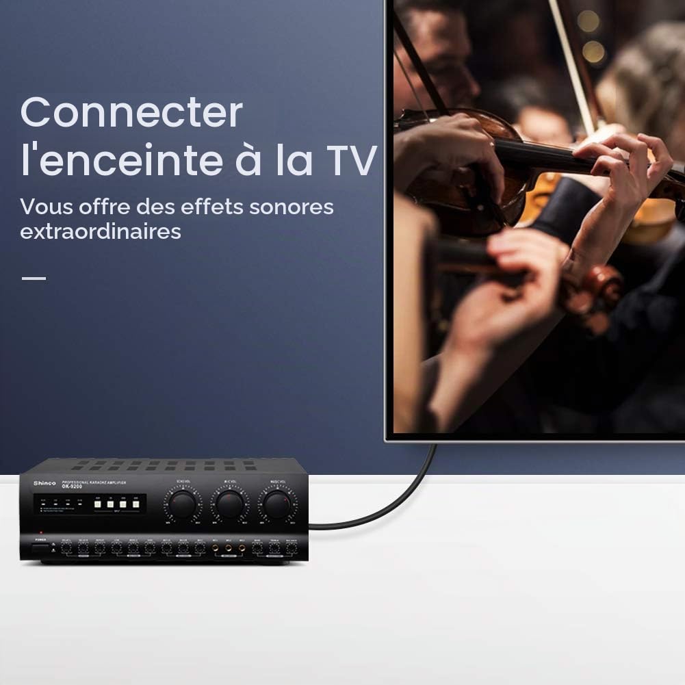 Detalle de Vention Toslink optische audiokabel van 1 m met 24K vergulde stekkers
