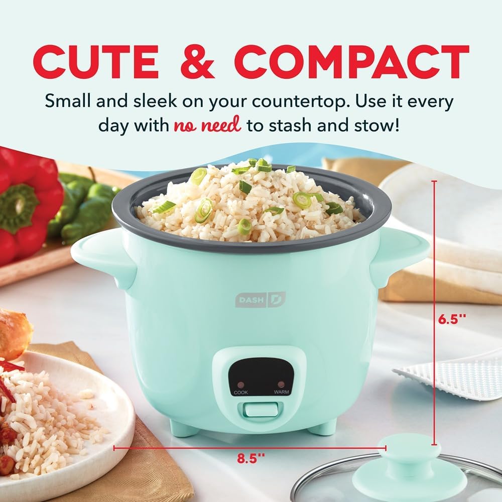 Detalle 2 de Dash Mini Ceramic Rice Cooker 🍚