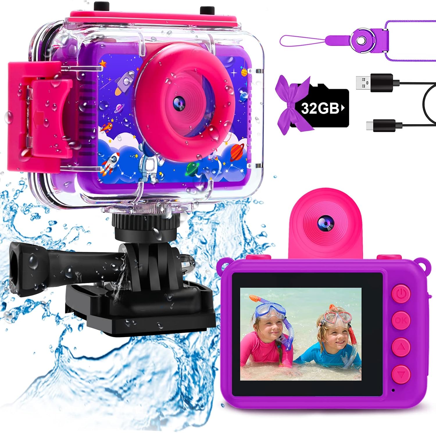 Detalle 2 de GKTZ Cámara Infantil impermeable 20 MP 1080P
