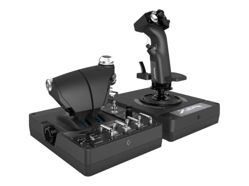 Detalle de Logitech G X56 H.O.T.A.S Système 3M avec Commande des Gaz RVB et Joystick