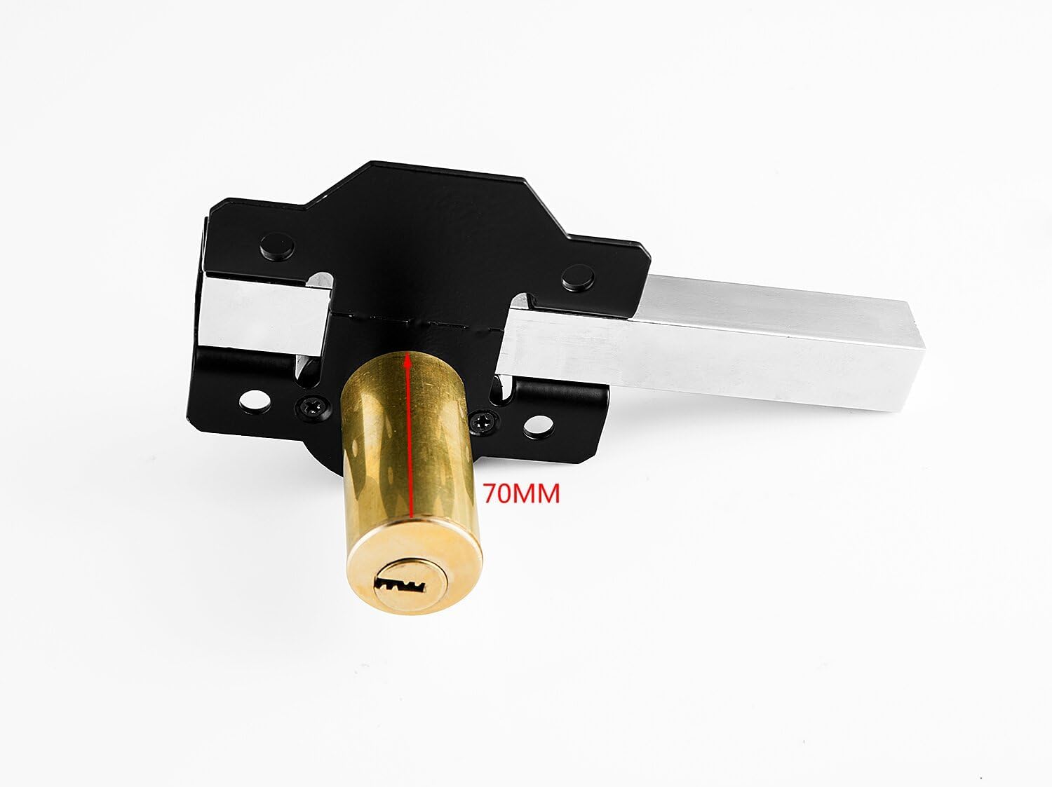 Detalle de Concise Home 70mm Big Double Long Throw Gate Lock with 5 Keys