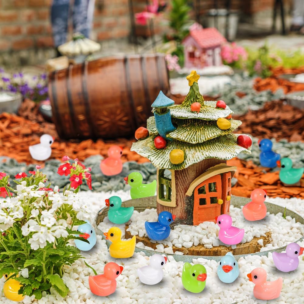 Detalle 2 de DULEFUN 200pcs Tiny Ducks bulk miniatures