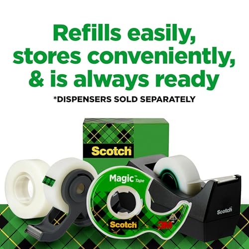Thumbnail 6 de Scotch Magic Tape with Scotch Desktop Dispenser (6 Rolls, 3/4" x 1000")
