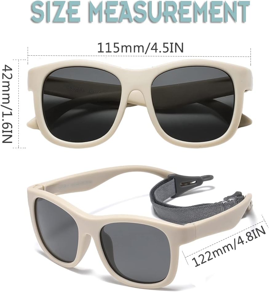 Detalle de Musivon Kinder Sonnenbrille UV400, ab 6 Monaten
