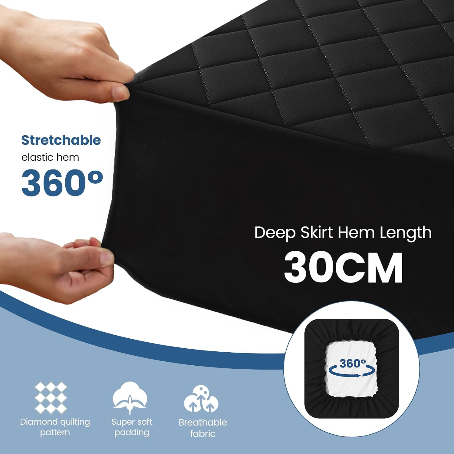 Thumbnail 3 de YSTELLAA Protector Colchón Impermeable 90x200
