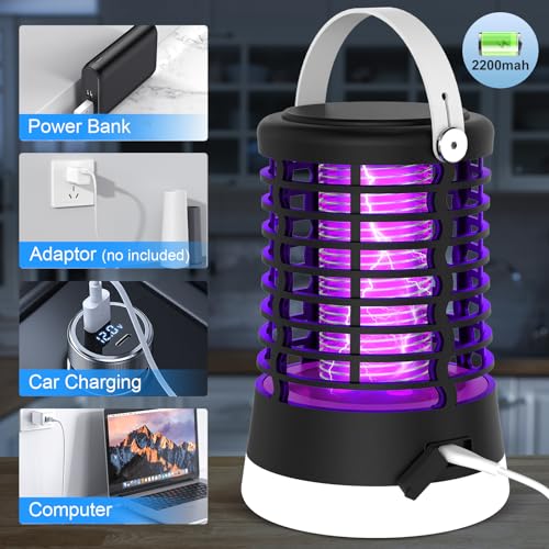 Thumbnail 6 de Lámpara Antimosquitos Exterior Regevo 3 en 1: Mata Mosquitos Eléctrico 2000V, Luz LED, IP66 y Batería USB-C