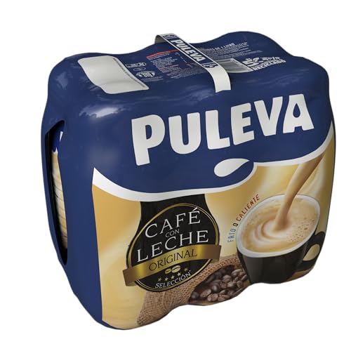 Detalle de Puleva Café con Leche Original, Bebida Láctea, Pack 6 x 1 L