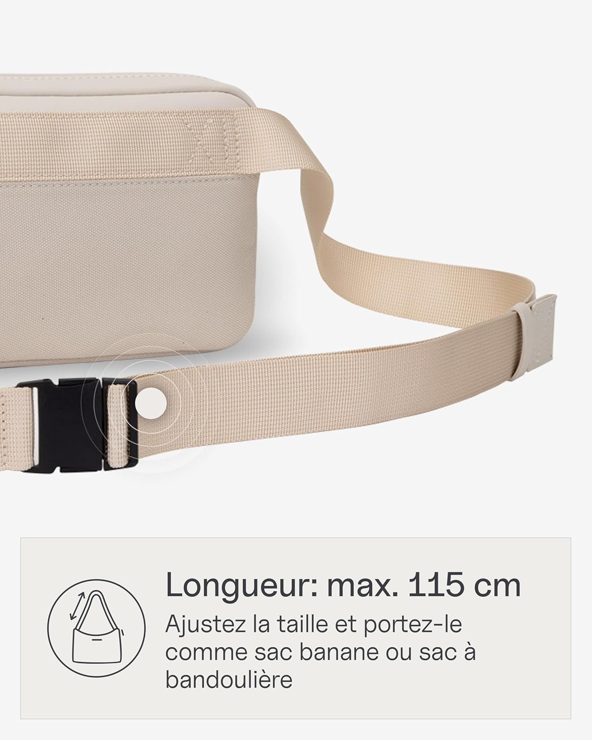 Thumbnail 2 de Kapten & Son Sac banane Bergen Sandstone 0,8 L – sac banane femme & homme beige, crossbody compact