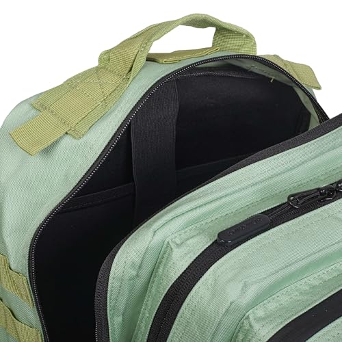 Detalle 2 de Mochila Táctica 25L Repelente al Agua – Oxford 1000D, Cabina Avión y Viaje, Kiwi (ELITRAINX)