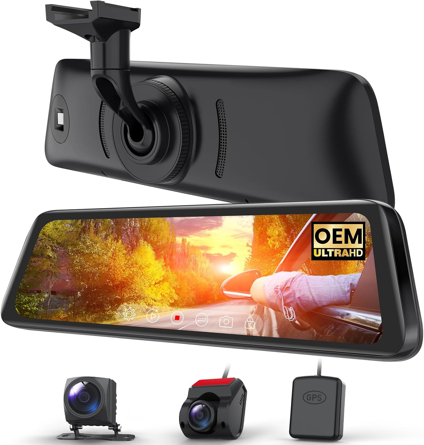 Detalle de AUTO-VOX T9PRO Rear View Mirror Dash Cam